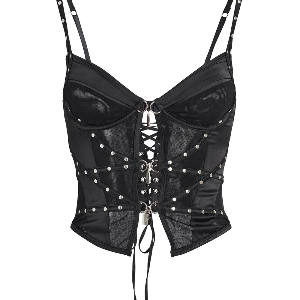 Black Studded Corset Shapewear